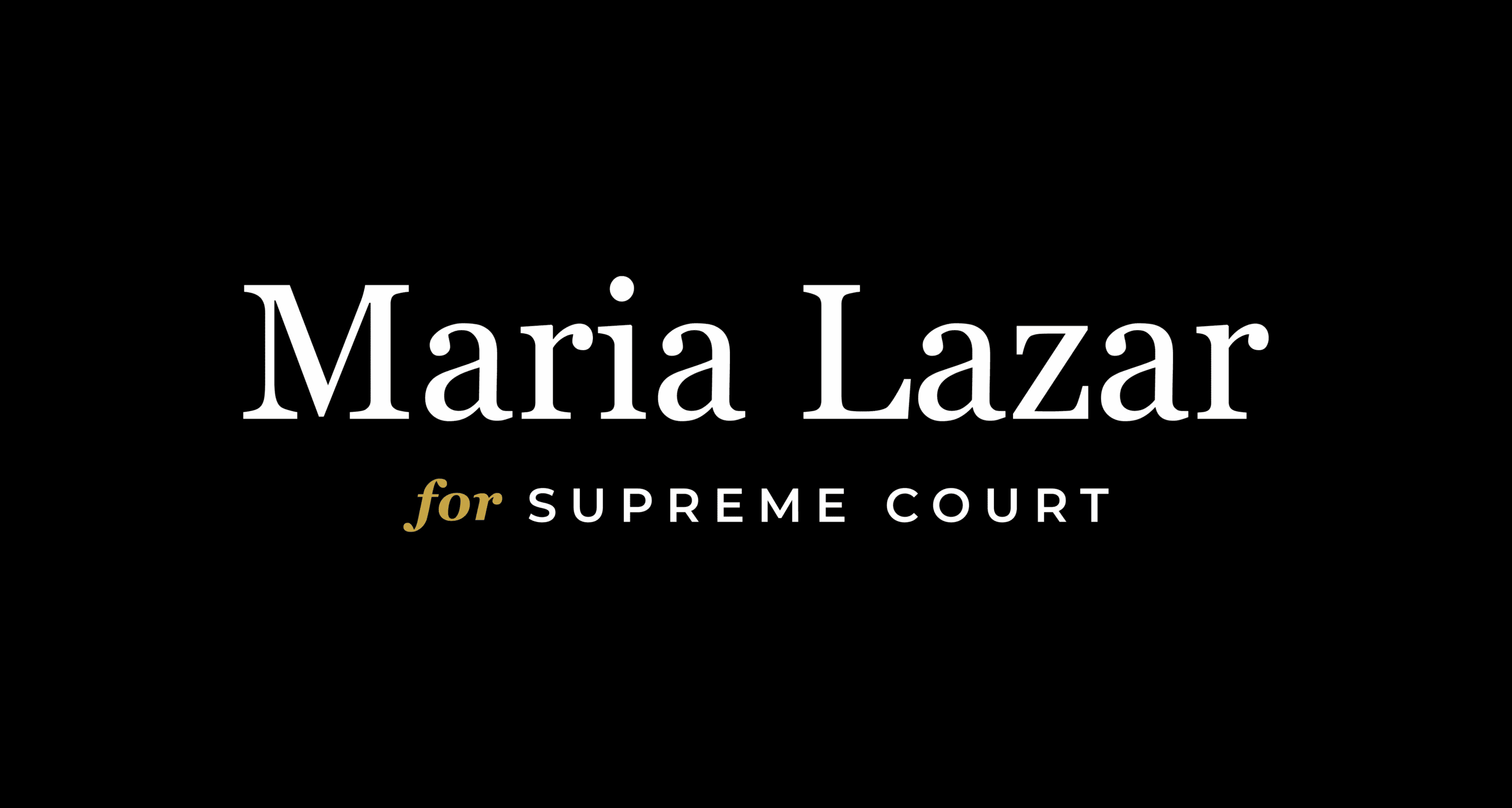 Maria Lazar for Supreme Court logo
